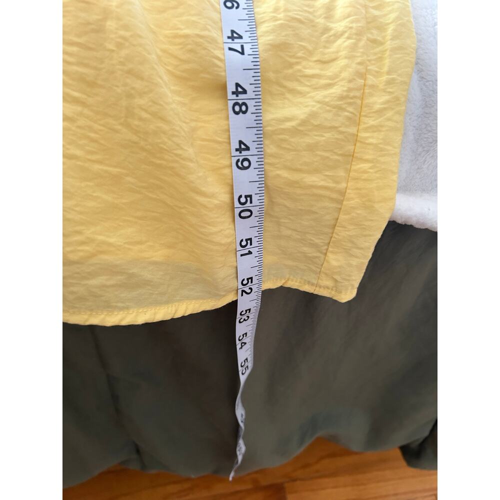Vero Moda Dress Maxi Butter Yellow Ruffle Sleeve V Neck Tie Back Women's Medium - Picture 9 of 10